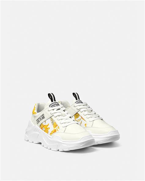 versace jeans couture sneakers bianche gomma|Sneaker Speedtrack Chain Couture Bianco,Stampa .